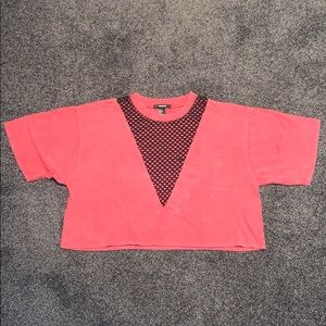 Red crop top